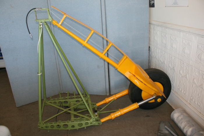 Restored Avro Anson undercarriage Nhill Victoria Australia